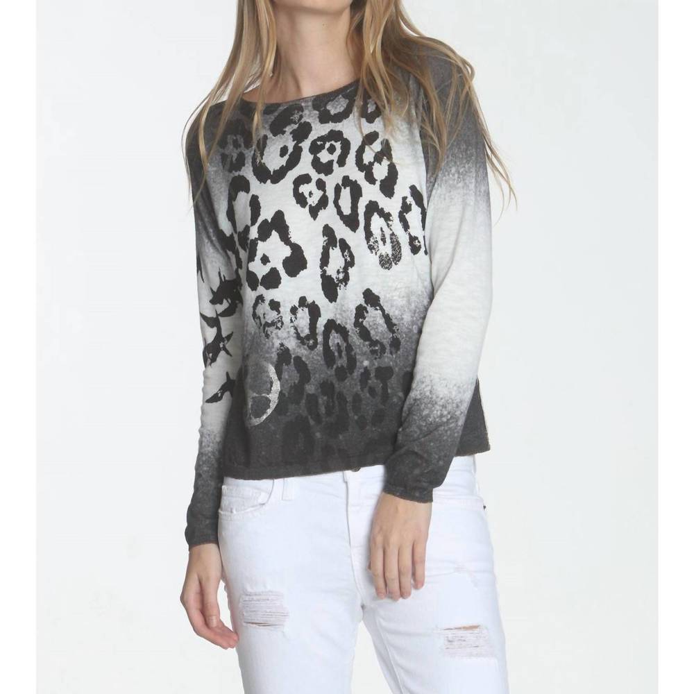 NEW LABEL+THREAD beach leopard scoop in smoke